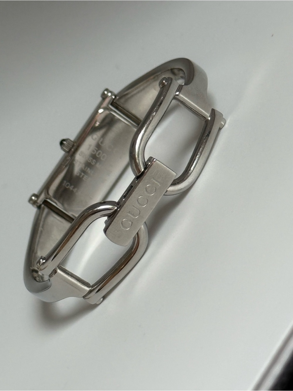Gucci 1500L Vintage Stainless Steel Bangle Watch - Silver - Picture 3 of 6